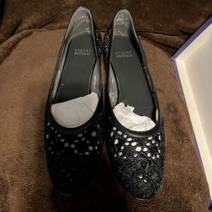 Stuart Whitman Dippy Black Eyelet Lace size 8.5